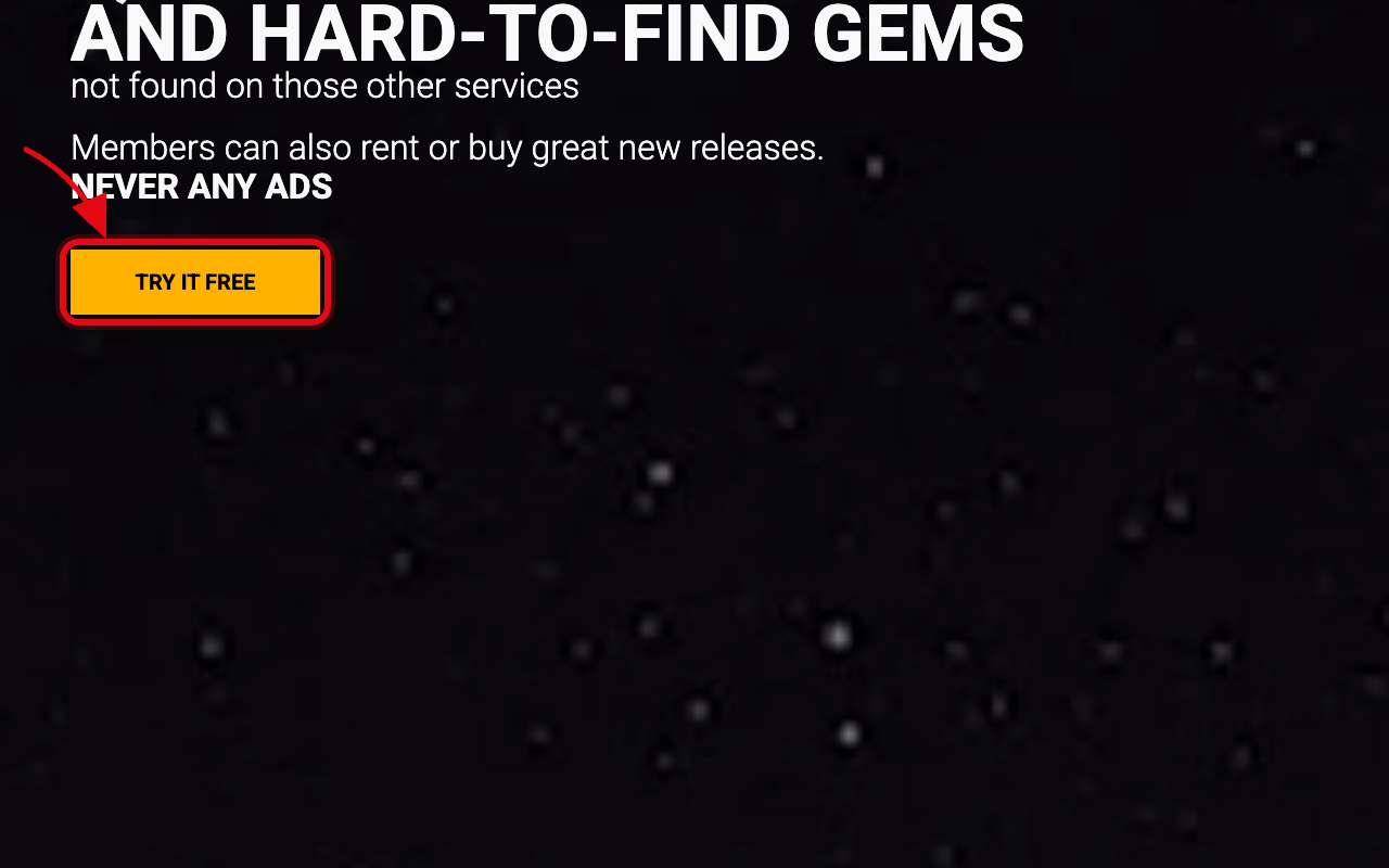 Where to click to start the FlixFling free trial