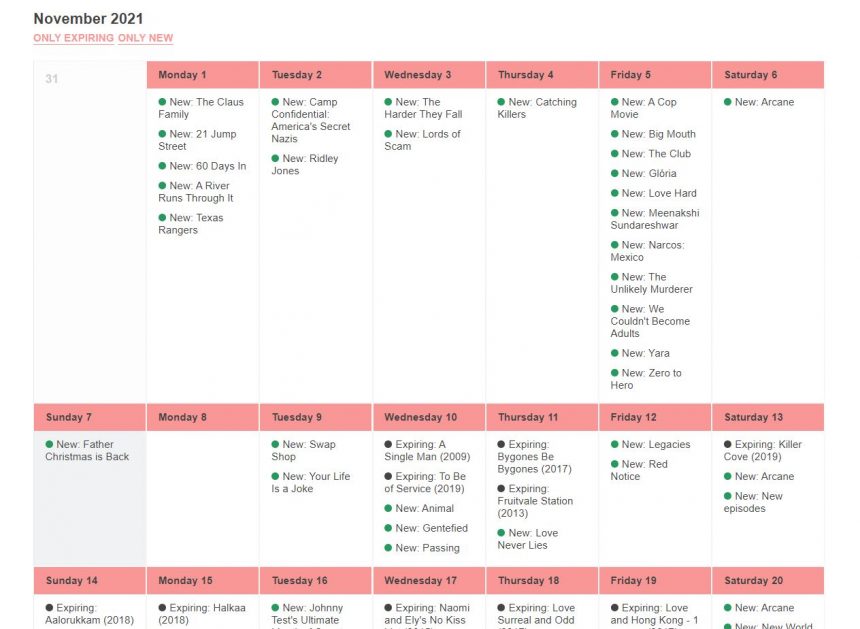 Netflix Calendar: New & Expiring on Netflix This Month (November 2023)